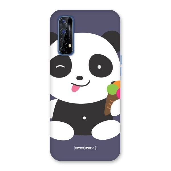 Cute Panda Blue Back Case for Realme 7