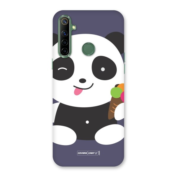 Cute Panda Blue Back Case for Realme Narzo 10