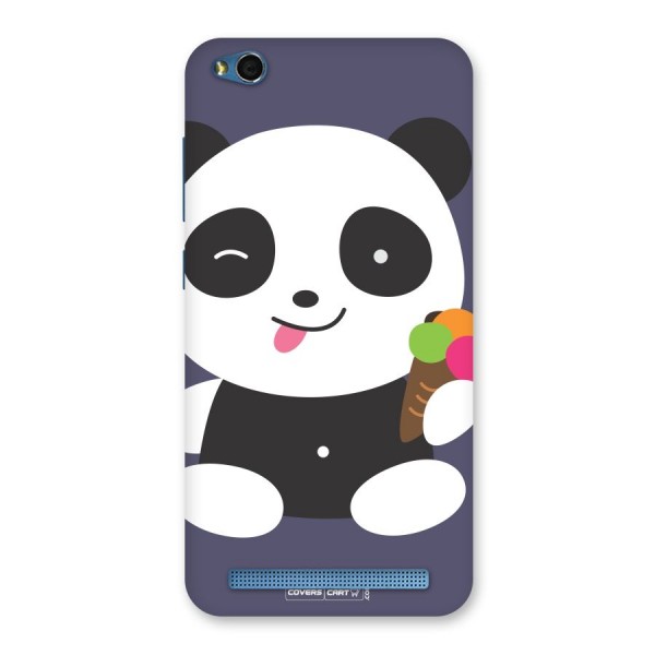 Cute Panda Blue Back Case for Redmi 5A