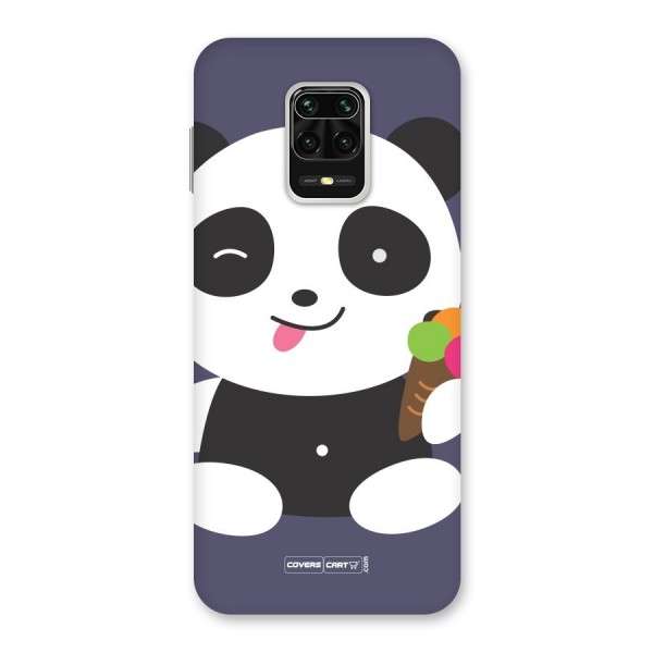 Cute Panda Blue Back Case for Redmi Note 9 Pro Max