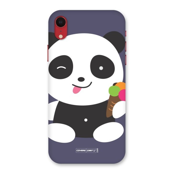 Cute Panda Blue Back Case for iPhone XR