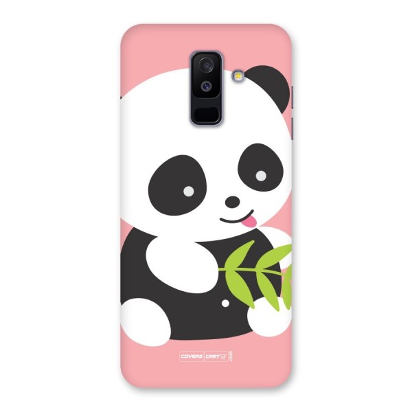 Cute Panda Pink Back Case for Galaxy A6 Plus