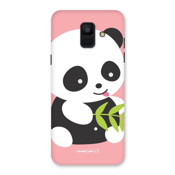 Cute Panda Pink Back Case for Galaxy A6 (2018)