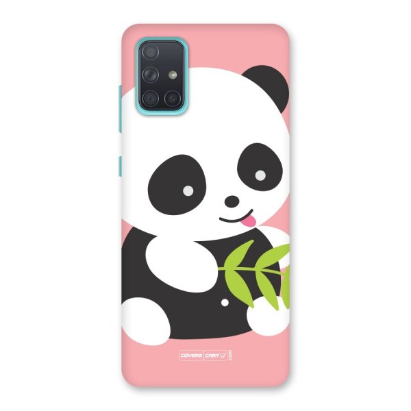 Cute Panda Pink Back Case for Galaxy A71