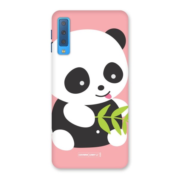 Cute Panda Pink Back Case for Galaxy A7 (2018)