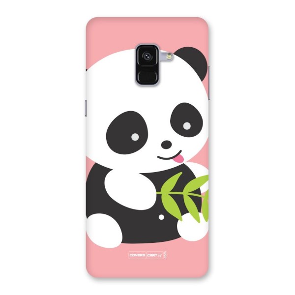 Cute Panda Pink Back Case for Galaxy A8 Plus