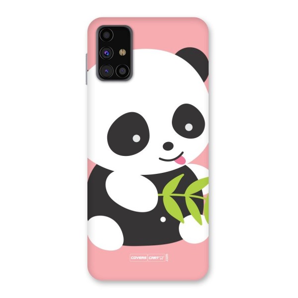 Cute Panda Pink Back Case for Galaxy M31s