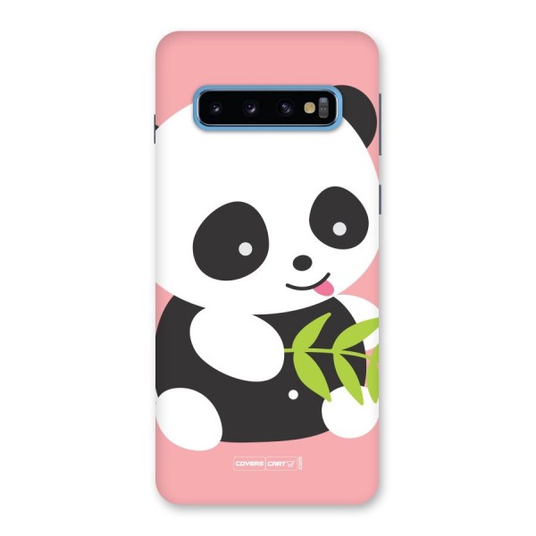 Cute Panda Pink Back Case for Galaxy S10