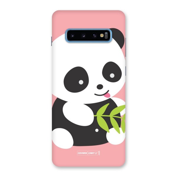 Cute Panda Pink Back Case for Galaxy S10 Plus