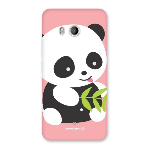 Cute Panda Pink Back Case for HTC U11