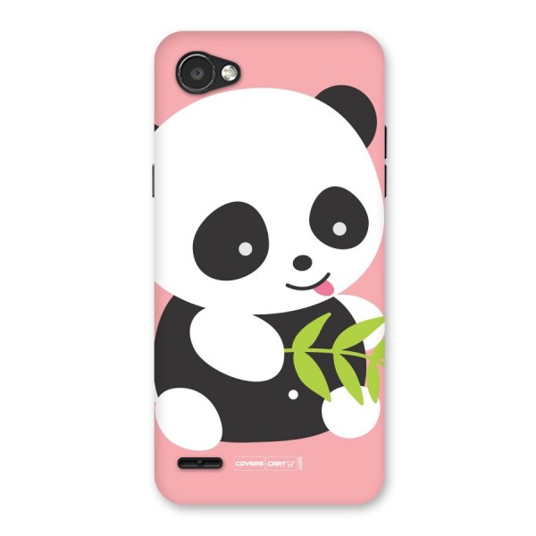 Cute Panda Pink Back Case for LG Q6