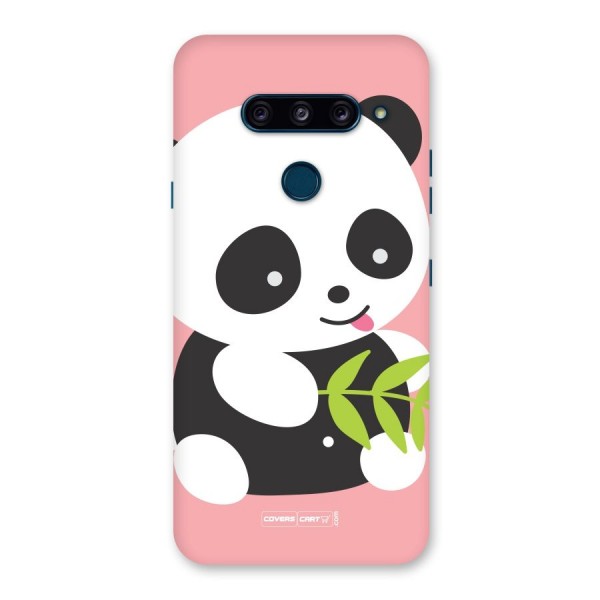 Cute Panda Pink Back Case for LG  V40 ThinQ