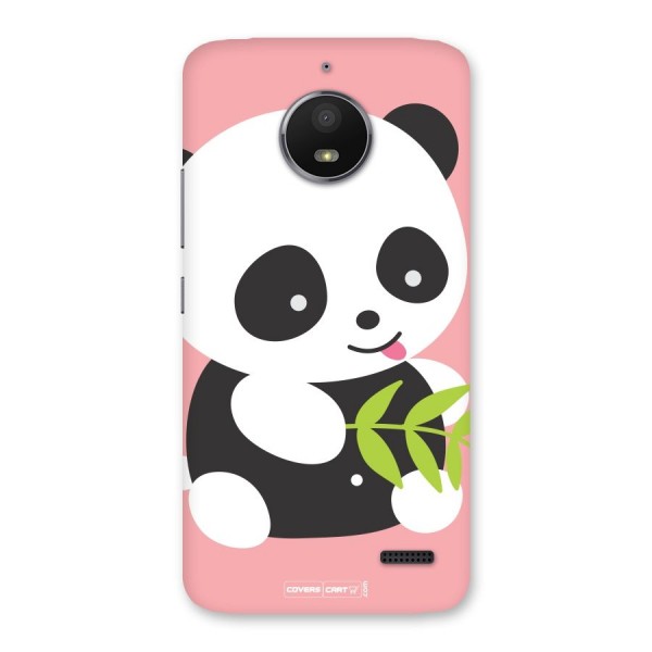Cute Panda Pink Back Case for Moto E4