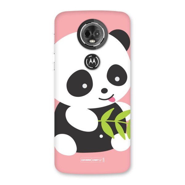 Cute Panda Pink Back Case for Moto E5 Plus