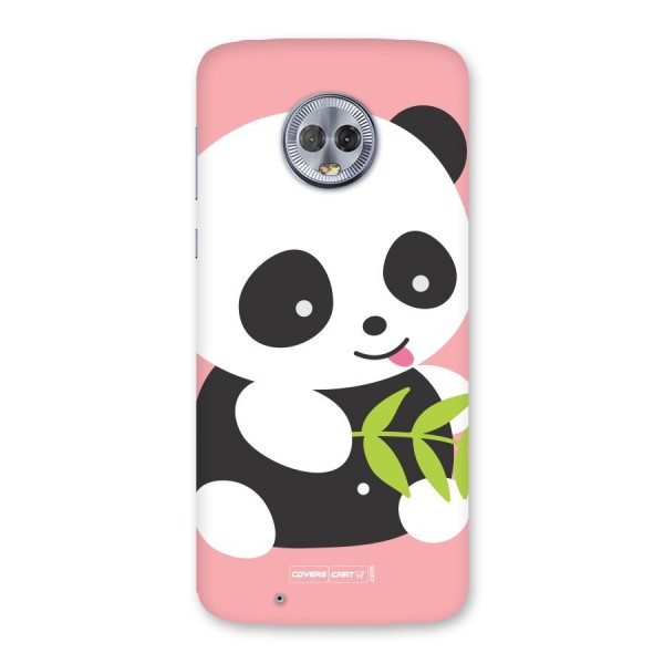 Cute Panda Pink Back Case for Moto G6