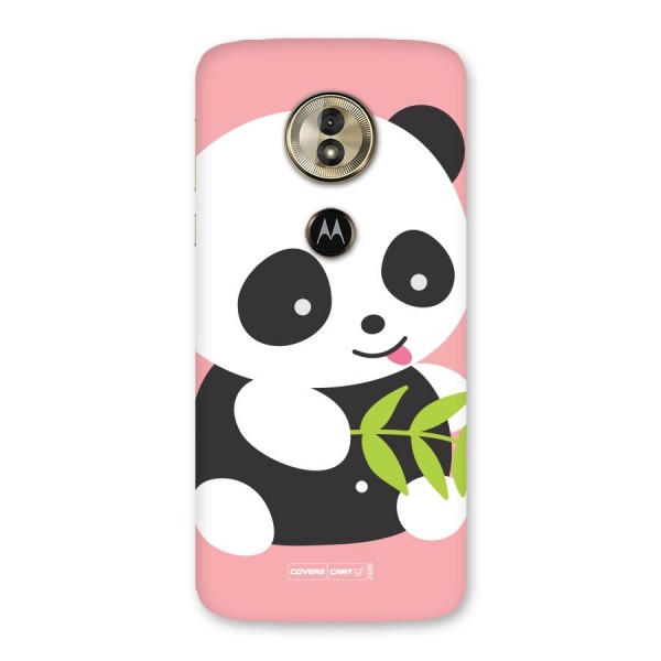 Cute Panda Pink Back Case for Moto G6 Play