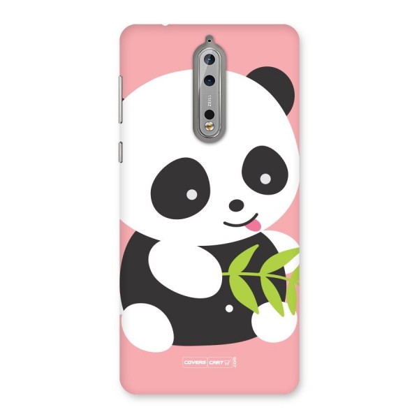 Cute Panda Pink Back Case for Nokia 8
