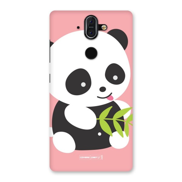 Cute Panda Pink Back Case for Nokia 8 Sirocco