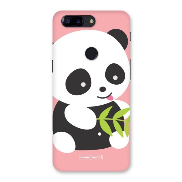 Cute Panda Pink Back Case for OnePlus 5T
