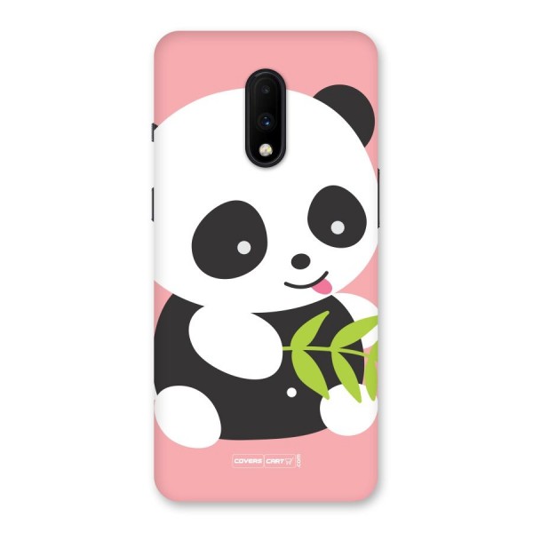 Cute Panda Pink Back Case for OnePlus 7