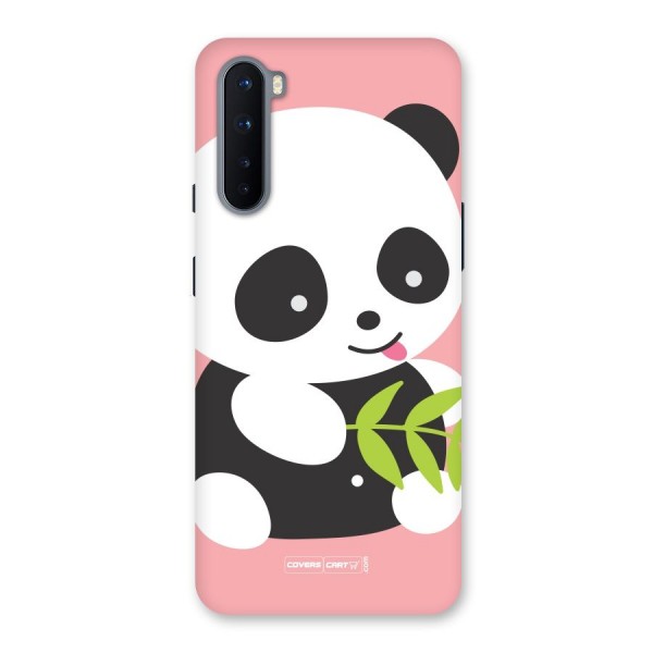 Cute Panda Pink Back Case for OnePlus Nord