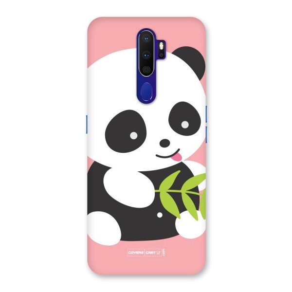 Cute Panda Pink Back Case for Oppo A9 (2020)