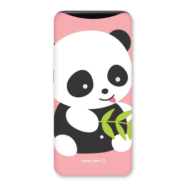 Cute Panda Pink Back Case for Oppo Find X