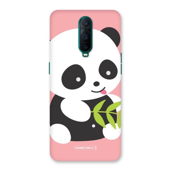 Cute Panda Pink Back Case for Oppo R17 Pro