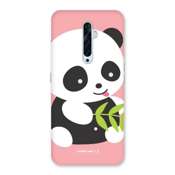Cute Panda Pink Back Case for Oppo Reno2 F