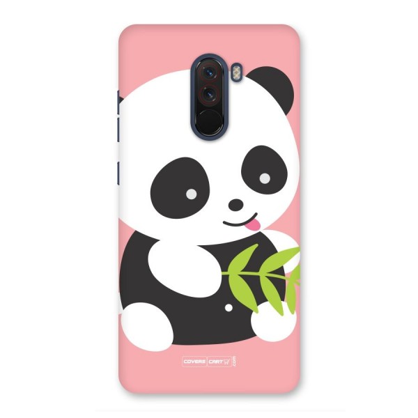 Cute Panda Pink Back Case for Poco F1
