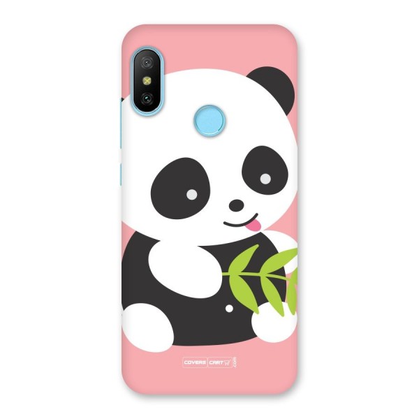 Cute Panda Pink Back Case for Redmi 6 Pro