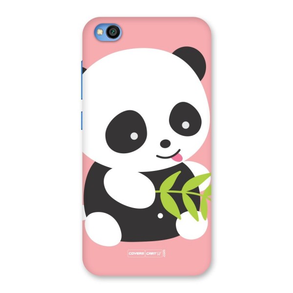 Cute Panda Pink Back Case for Redmi Go
