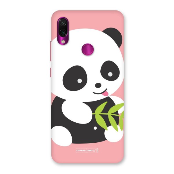 Cute Panda Pink Back Case for Redmi Note 7 Pro