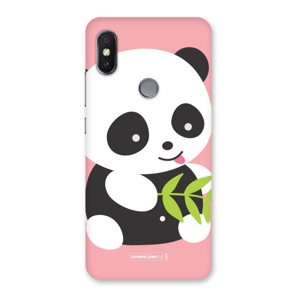 Cute Panda Pink Back Case for Redmi Y2
