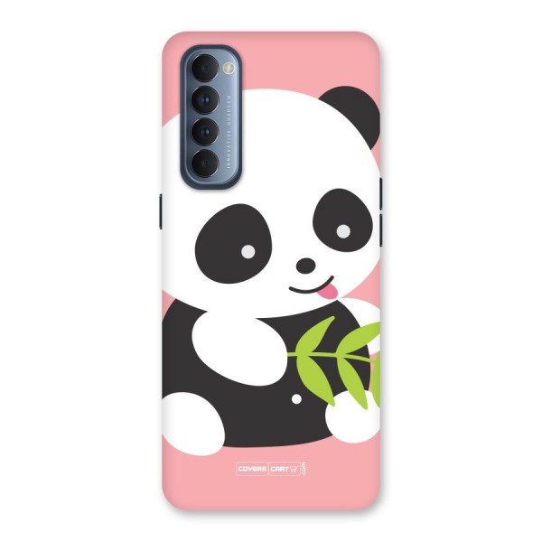 Cute Panda Pink Back Case for Reno4 Pro
