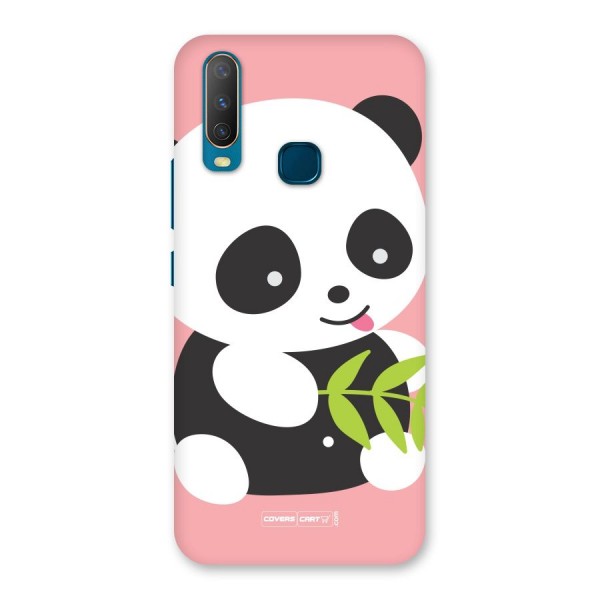 Cute Panda Pink Back Case for Vivo Y17