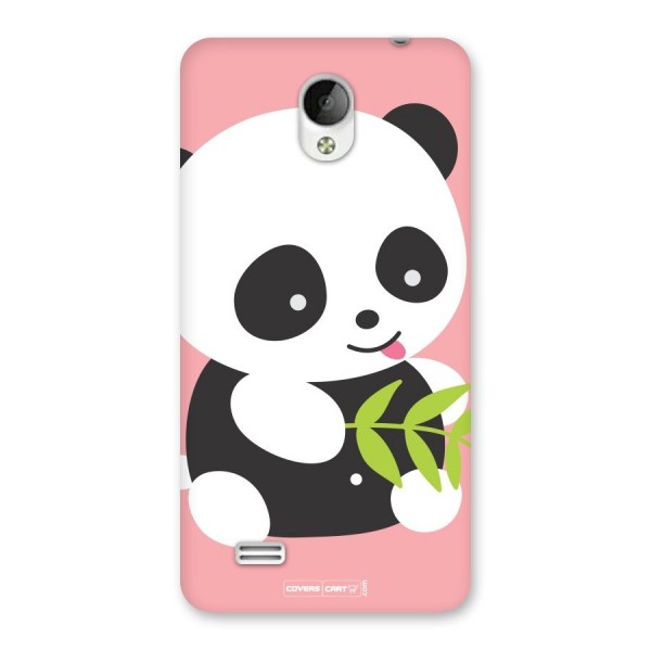 Cute Panda Pink Back Case for Vivo Y21