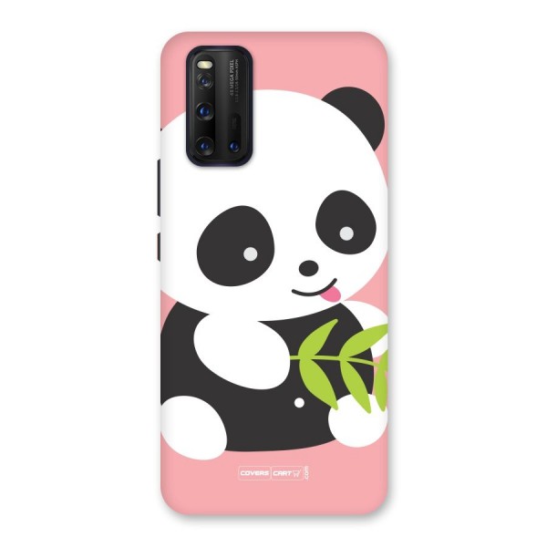 Cute Panda Pink Back Case for Vivo iQOO 3