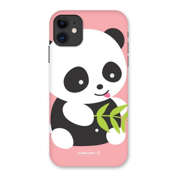 Cute Panda Pink Back Case for iPhone 11