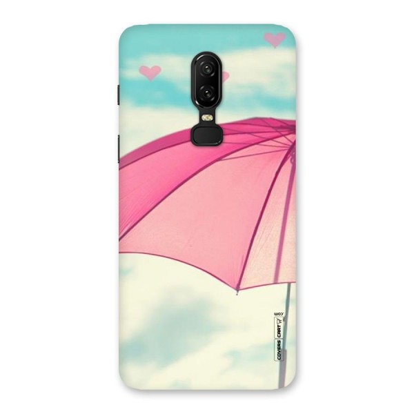 Cute Pink Umbrella Back Case for OnePlus 6