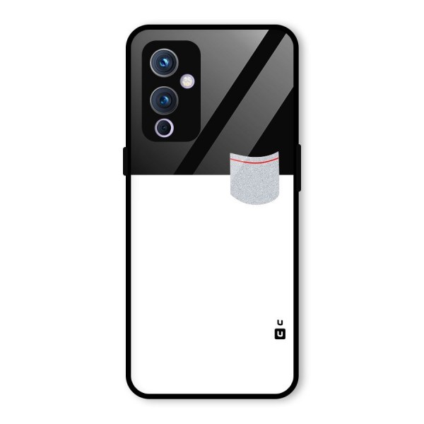 Cute Pocket Simple Glass Back Case for OnePlus 9