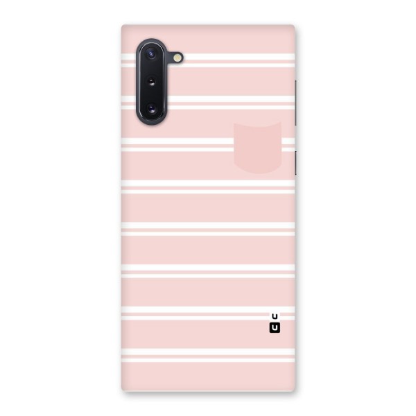 Cute Pocket Striped Back Case for Galaxy Note 10