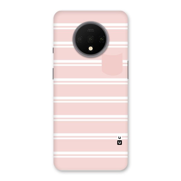 Cute Pocket Striped Back Case for OnePlus 7T