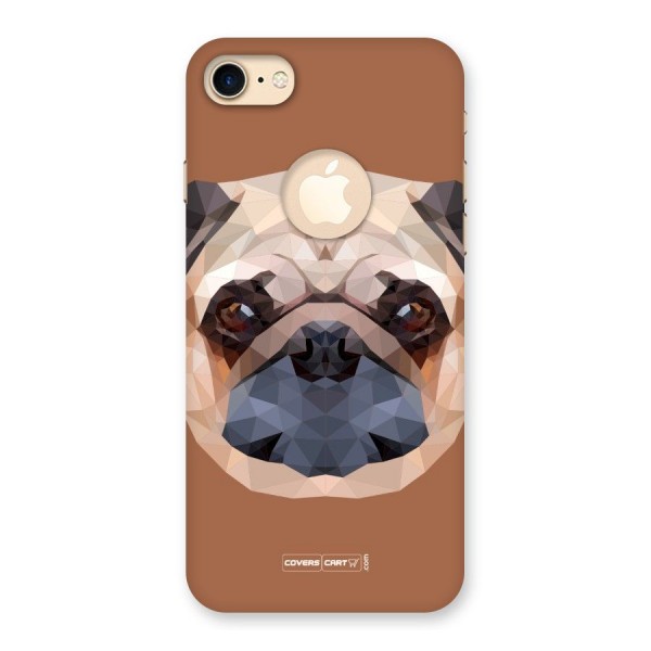 Cute Pug Back Case for iPhone 7 Logo Cut