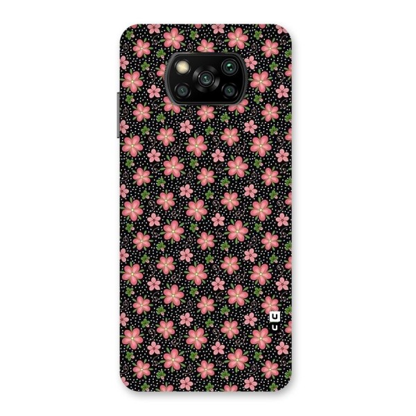Cute Tiny Flowers Back Case for Poco X3