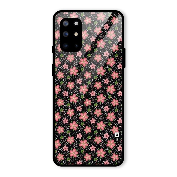 Cute Tiny Flowers Glass Back Case for OnePlus 8T