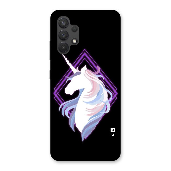 Cute Unicorn Illustration Back Case for Galaxy A32