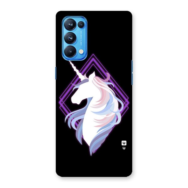 Cute Unicorn Illustration Back Case for Oppo Reno5 Pro 5G