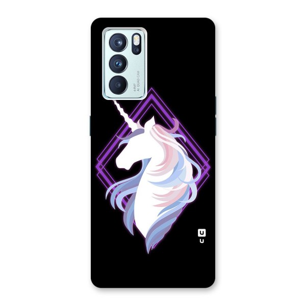 Cute Unicorn Illustration Back Case for Oppo Reno6 Pro 5G