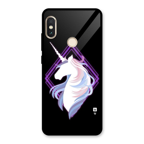 Cute Unicorn Illustration Glass Back Case for Redmi Note 5 Pro